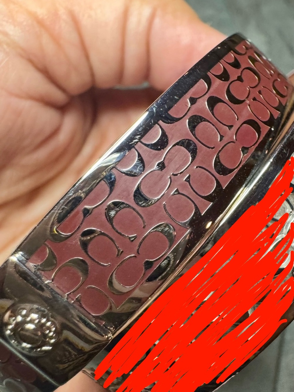 Authentic Coach Signature Bangle - Picture 7 of 8